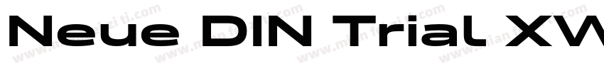 Neue DIN Trial XWide SemiBold字体转换